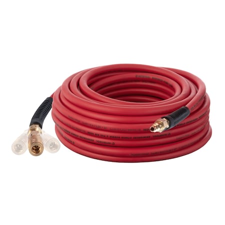 Intertool Hybrid Air Hose, 50 ft. x 5/16 in., Red PT08-1772